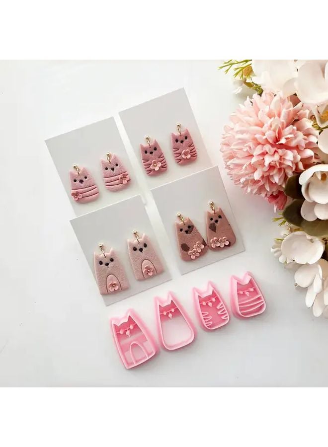 Cat Shape Polymer Clay Cutters For DIY Earring Jewelry Making Kit - Image 2